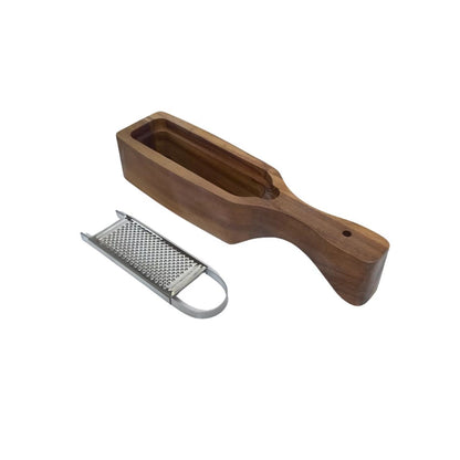 Marev Acacia Wood Tabletop Grater - Cheese, Ginger & Radish