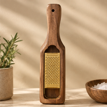 Marev Acacia Wood Tabletop Grater - Cheese, Ginger & Radish